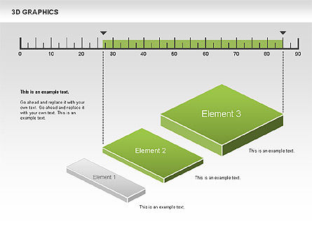 3Dグラフチャート, スライド 2, 00637, グラフチャート — PoweredTemplate.com