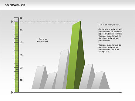3d grafiek grafieken, Dia 4, 00637, Graph Charts — PoweredTemplate.com