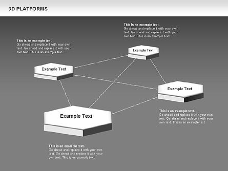 Caja de herramientas de plataformas 3D, Diapositiva 12, 00638, Formas — PoweredTemplate.com