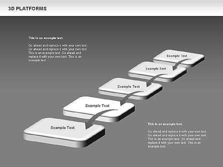 3D Platforms Toolbox, Slide 15, 00638, Shapes — PoweredTemplate.com