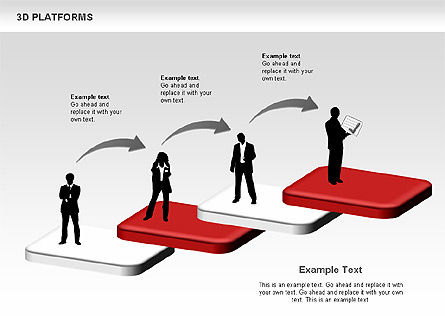 Caja de herramientas de plataformas 3D, Diapositiva 3, 00638, Formas — PoweredTemplate.com