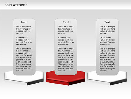 Caja de herramientas de plataformas 3D, Diapositiva 4, 00638, Formas — PoweredTemplate.com