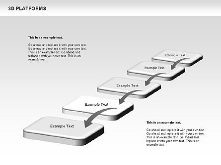 Piattaforme 3d strumenti, Slide 6, 00638, Forme — PoweredTemplate.com