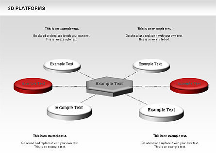 Caja de herramientas de plataformas 3D, Diapositiva 8, 00638, Formas — PoweredTemplate.com