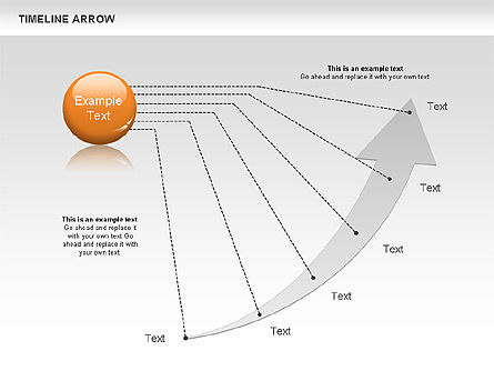 Diagrama de la flecha de la línea de tiempo, Diapositiva 7, 00639, Timelines & Calendars — PoweredTemplate.com
