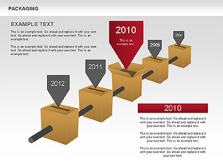Diagramme du calendrier d'emballage, Diapositive 4, 00643, Timelines & Calendars — PoweredTemplate.com