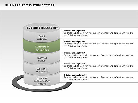 Schema di affari attori dell'ecosistema, Slide 5, 00644, Modelli di lavoro — PoweredTemplate.com