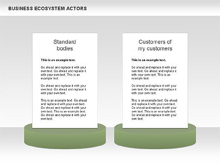 Diagram Aktor Ekosistem Bisnis, Slide 9, 00644, Model Bisnis — PoweredTemplate.com