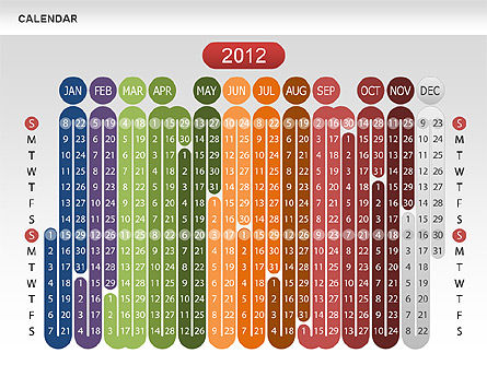 日历2012, 幻灯片 13, 00646, Timelines & Calendars — PoweredTemplate.com