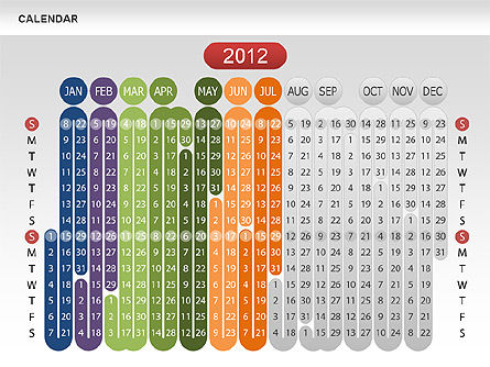 日历2012, 幻灯片 9, 00646, Timelines & Calendars — PoweredTemplate.com