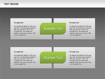 Boîtes de texte avec collection de marques, Diapositive 10, 00647, Boîtes de texte — PoweredTemplate.com