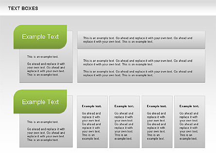 Boîtes de texte avec collection de marques, Diapositive 2, 00647, Boîtes de texte — PoweredTemplate.com