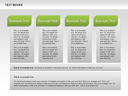 Boîtes de texte avec collection de marques, Diapositive 3, 00647, Boîtes de texte — PoweredTemplate.com