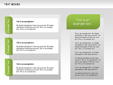 Text Boxes with Marks Collection, Slide 5, 00647, Text Boxes — PoweredTemplate.com
