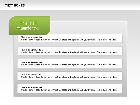 Text Boxes with Marks Collection, Slide 6, 00647, Text Boxes — PoweredTemplate.com