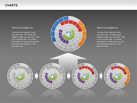 Grafici radiali, Slide 15, 00648, Grafici a Torta — PoweredTemplate.com