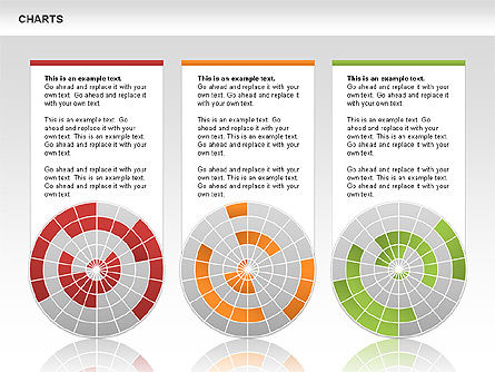 Grafici radiali, Slide 7, 00648, Grafici a Torta — PoweredTemplate.com
