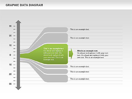 Grafische diagram, PowerPoint-sjabloon, 00651, Businessmodellen — PoweredTemplate.com