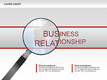 Loupe gráfico, Deslizar 2, 00654, Modelos de Negócio — PoweredTemplate.com