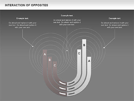 Interação do diagrama dos opostos, Deslizar 13, 00655, Modelos de Negócio — PoweredTemplate.com