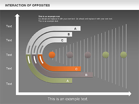 Interação do diagrama dos opostos, Deslizar 15, 00655, Modelos de Negócio — PoweredTemplate.com