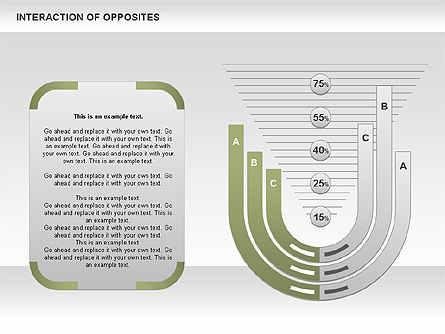 Interação do diagrama dos opostos, Deslizar 5, 00655, Modelos de Negócio — PoweredTemplate.com