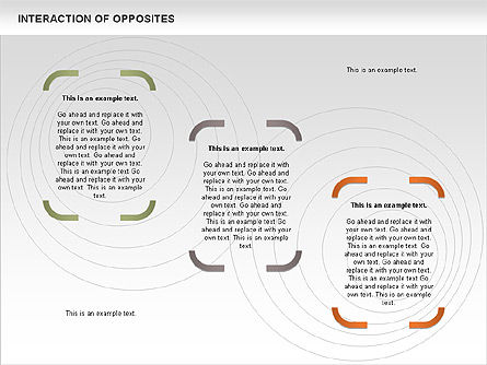 Interactie van tegenstellingen diagram, Dia 6, 00655, Businessmodellen — PoweredTemplate.com