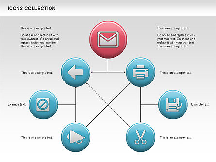 Collezione di icone di Internet, Modello PowerPoint, 00658, icone — PoweredTemplate.com