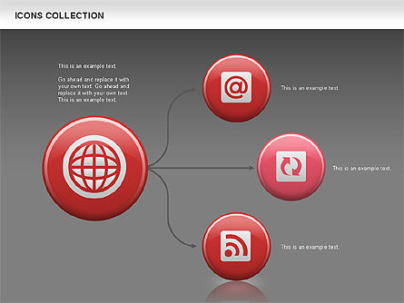 Internet Icons Sammlung, Folie 15, 00658, Icons — PoweredTemplate.com