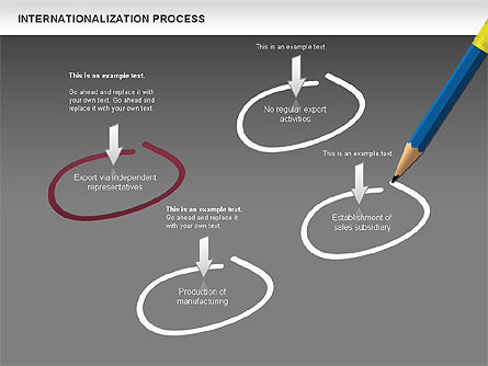 Globalización Empresarial, Diapositiva 12, 00659, Diagramas de la etapa — PoweredTemplate.com