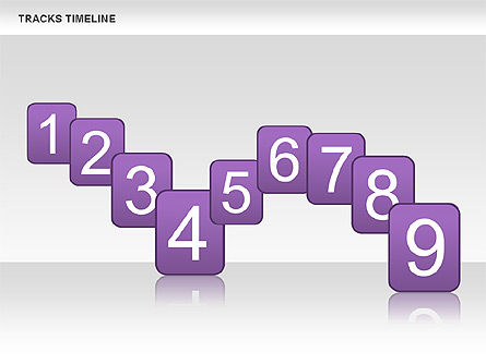Numbers 컬렉션, 슬라이드 14, 00660, 모양 — PoweredTemplate.com