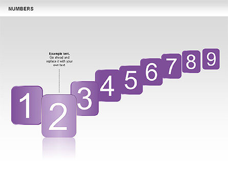 Numbers Collection, Slide 2, 00660, Shapes — PoweredTemplate.com