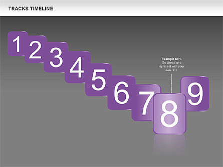 Numbers Collection, Slide 20, 00660, Shapes — PoweredTemplate.com