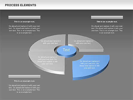 Proseskan Elemen 3d, Slide 12, 00661, Diagram Proses — PoweredTemplate.com