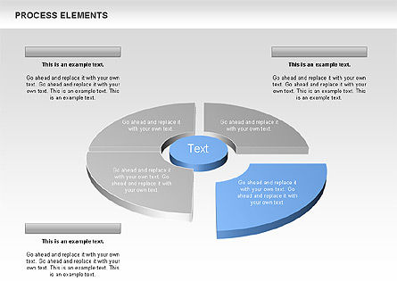 Prozess 3d Elemente, Folie 3, 00661, Prozessdiagramme — PoweredTemplate.com