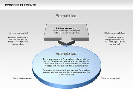 3D要素を処理する, スライド 5, 00661, プロセス図 — PoweredTemplate.com