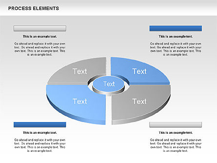 Prozess 3d Elemente, Folie 9, 00661, Prozessdiagramme — PoweredTemplate.com