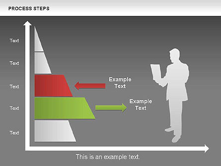 Schéma des étapes du processus, Diapositive 12, 00662, Schémas de procédés — PoweredTemplate.com