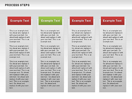 Diagrama de los pasos del proceso, Diapositiva 6, 00662, Diagramas de proceso — PoweredTemplate.com