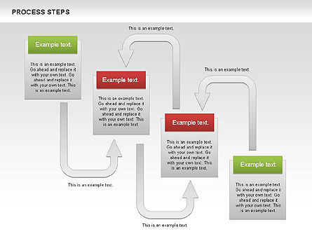 Diagram Langkah Proses, Slide 8, 00662, Diagram Proses — PoweredTemplate.com