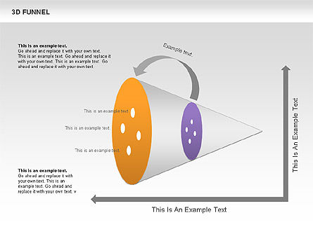 Funnel chart, Modelo do PowerPoint, 00664, Modelos de Negócio — PoweredTemplate.com