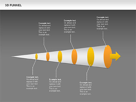 Grafico Funnel, Slide 13, 00664, Modelli di lavoro — PoweredTemplate.com