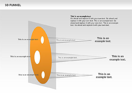 Trechterdiagram, Dia 5, 00664, Businessmodellen — PoweredTemplate.com