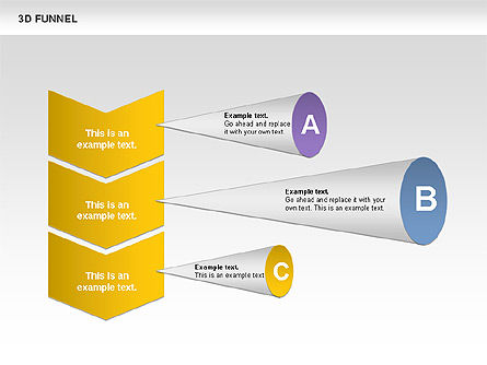 Trechterdiagram, Dia 6, 00664, Businessmodellen — PoweredTemplate.com