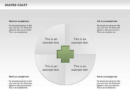 Collecte des diagrammes des formes, Modele PowerPoint, 00665, Organigrammes — PoweredTemplate.com