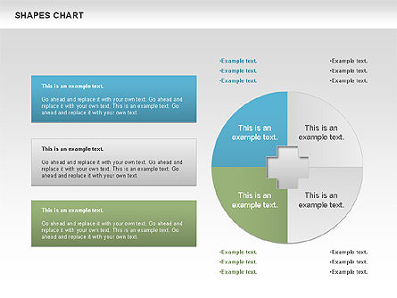 Shapes Diagrams Collection, Slide 3, 00665, Flow Charts — PoweredTemplate.com
