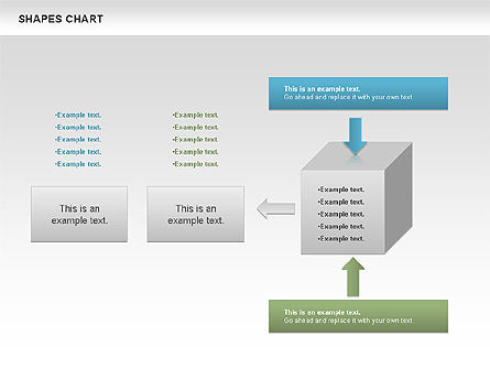 Shapes Diagrams Collection, Slide 4, 00665, Flow Charts — PoweredTemplate.com