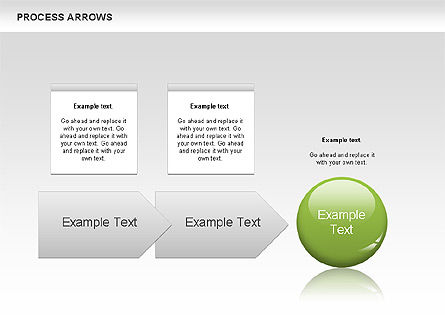 Procesos con diagrama de flechas, Diapositiva 6, 00666, Diagramas de proceso — PoweredTemplate.com