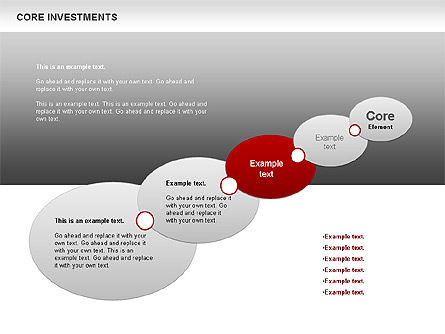 핵심 투자 다이어그램, 슬라이드 9, 00669, 비즈니스 모델 — PoweredTemplate.com