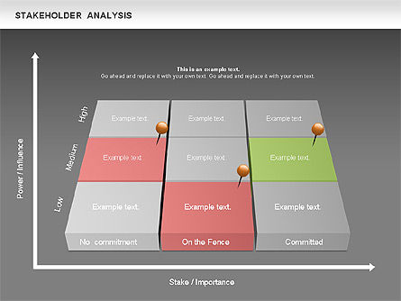 이해 관계자 분석 다이어그램, 슬라이드 14, 00670, 비즈니스 모델 — PoweredTemplate.com